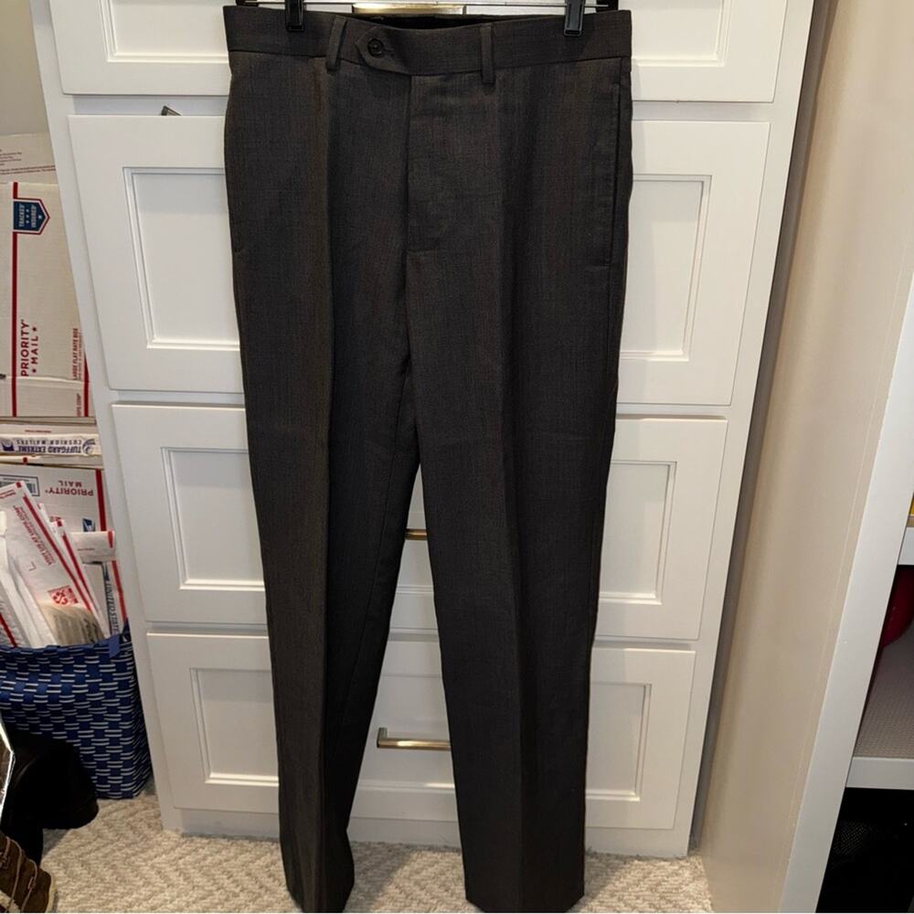 Pronto Uomo The Men's Warehouse Modern Fit Wool Blend Suit Charcoal Gray 36R - Picture 12 of 16